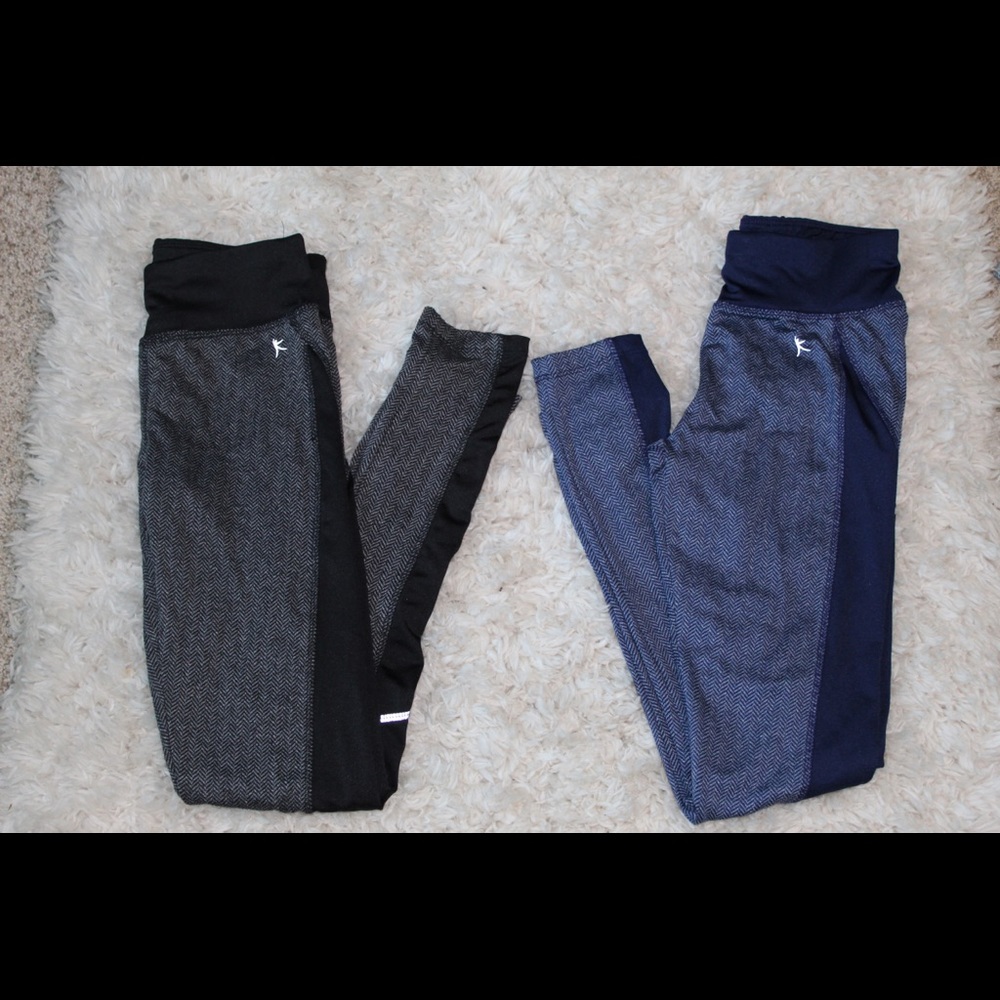 Two pairs Danskin girls tights